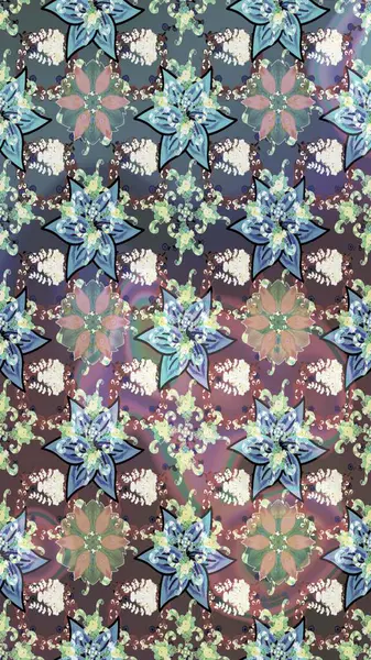 Çiçek buketleriyle klasik bir eskiz şekli. Raster illüstrasyonu. Tarafsız ve gri renklerde.