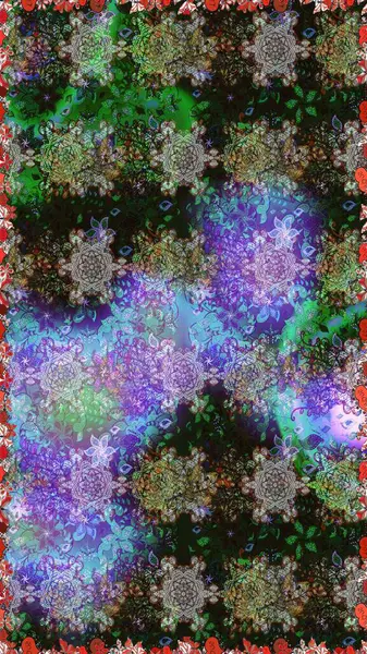 Güzel çiçek deseni. Gri ve yeşil renkli çiçekler. Düz Çiçek Elementleri Tasarımı. Renkli Bahar Teması Kusursuz Arkaplan.