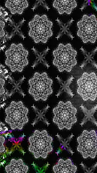 Raster illüstrasyonu. Kumaş, tekstil, duvar kağıdı baskısı için. Raster. Tomurcukları çiçek olan sevimli bir çiçek deseni. Eskiz geçmişi. Antika retro tarzı.