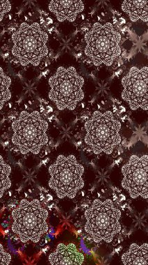 Elle çizilmiş sonbahar çiçeği deseni. Renkli kahverengi çizim deseni. Doodle tarzı. Tekstil ve kapak tasarımı için mükemmel. Kahverengi renkte çiçekler.