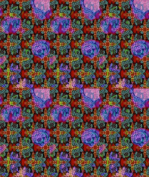 Mavi renkli, zarif çiçek buketli suluboya. Raster illüstrasyonu. Düz Çiçek Elementleri Tasarımı. Renkli Bahar Teması çizim şablonu.