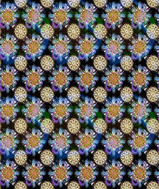 Siyah çiçekli eskiz deseni, suluboya çiçek deseni, sevimli çiçek, duvar kağıdı, kart ya da kumaş için fayanslı. Raster - stok.