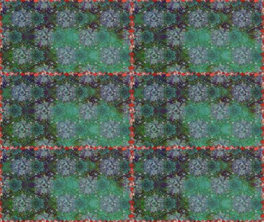 Süslü kumaş deseni. Düz Çiçek Elementleri Tasarımı. Raster illüstrasyonunda kusursuz çiçek deseni. Renkli Bahar Teması Kusursuz Arkaplan.