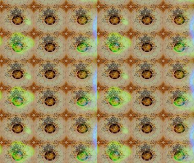 Çiçekli çiçek deseni, suluboya. Raster deseni. Küçük çiçekte güzel bir çiçek deseni..