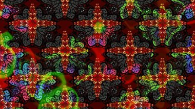 Chichi 'nin kumaş kalıbını çiz. Raster illüstrasyonu. Düz Çiçek Elementleri Tasarımı. Renkli Bahar Teması eskiz kalıbı. Çiçek deseni.