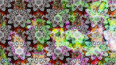 Gri renkli çiçekler. Güzel çiçek deseni. Düz Çiçek Elementleri Tasarımı. Renkli Bahar Teması çizim şablonu.