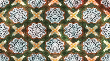 Küçük çiçekli şirin bir desen. Çiçek ve yapraklı çiçek deseni. Raster illüstrasyonu.