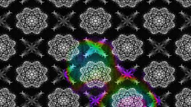 Raster düz çiçek çizim deseni. Siyah renkli çiçekler. Tasarım hediye paketi, tebrik kartları, posterler ve afiş tasarımı.