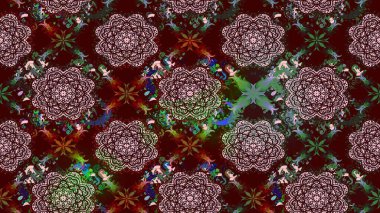 Raster Şirin kumaş deseni. Düz Çiçek Elementleri Tasarımı. Renkli Bahar Teması eskiz kalıbı. Eskiz klasiği.