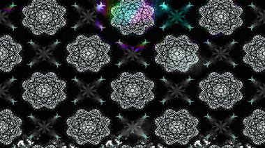 Etnik Mandala havlusu. Tebrik kartı geçmişi, boyama kitabı, arkaplan ve tekstil için kullanılabilir. Sınır Kızılderili çiçekli paisley patten. Raster Henna tarzı. Taslak süsleme izi.