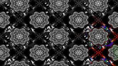 Hint çiçek liyada madalyon deseni. Etnik Mandala süsü. Tekstil, tebrik kartı, boyama kitabı, telefon kılıfı baskı için kullanılabilir. Raster Kına dövme tarzı.