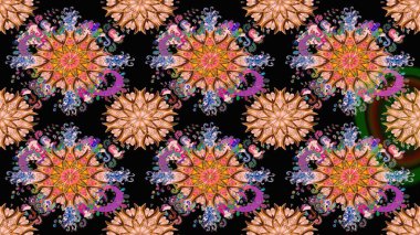 Çiçek arkaplanlı soyut zarafet eskiz deseni. Raster Güzel kumaş deseni.