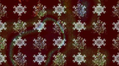 Eski usul. Raster illüstrasyonu. Kumaş, tekstil, duvar kağıdı baskısı için. Eskiz geçmişi. Renkli desenli eskiz deseni, kahverengi çiçekler ve dekoratif elementlerle.