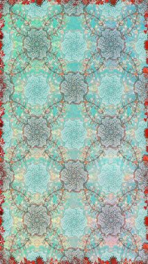 Güzel karalama çiçekleri olan kusursuz çiçek desenleri. Küçük çiçekteki sevimli çiçek deseni. Raster illüstrasyonu. Güzel kumaş deseni.