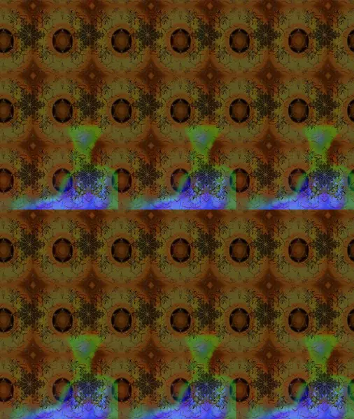 Güzel kumaş deseni. Kahverengi renklerde. Raster illüstrasyonu. Raster illüstrasyonunda çiçek deseni çizimi.