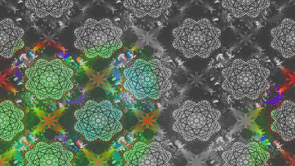 Sanat, çiçek tarzına ilham verir ve arka plan bırakır. Gri el çizimi desen. Raster deseni. Karalama çiçekleri çizim deseni.