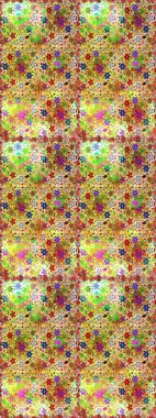 Raster deseni. Çiçekli, suluboya desenli kusursuz çiçek deseni. Süslü kumaş deseni.