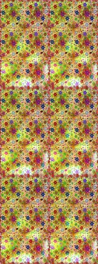 Sarı ve bej renkli çiçekler. Küçük çiçekte sevimli çiçek deseni var..