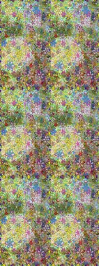 Düz Çiçek Elementleri Tasarım Raster illüstrasyonu. Çiçekli, suluboya desenli kusursuz çiçek deseni. Tarafsız renkler üzerine çiçekler. Renkli Bahar Teması Arkaplansız Desen.