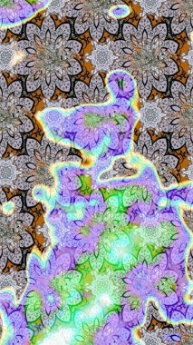 Raster suluboya çiçek deseni, narin çiçekler, tarafsız çiçekler, tebrik kartı şablonu. Güzel kumaş deseni.