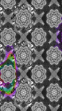 Tekstil, kumaş, kapaklar, duvar kağıtları, baskı, naylon, koleksiyon defteri, örgü, dekupaj için güzel bir eskiz. Küçük gri çiçeklerle oldukça eski bir besin torbası deseni.