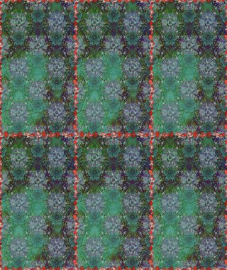 Süslü kumaş deseni. Renkli Bahar Temalı Kusursuz Arkaplan. Düz Çiçek Elementleri Tasarımı. Raster illüstrasyonunda kusursuz çiçek deseni.