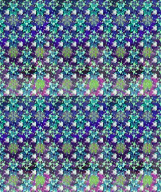 Mavi ve mor renkli çiçekler. Raster illüstrasyonu. Çizim çiçek deseni duvar kağıdı için kullanılabilir.