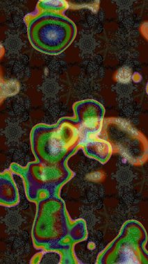 Küçük çiçekteki sevimli çiçek deseni. Kahverengi renkte çiçekler.