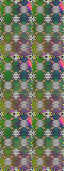 Çiçekli el, pürüzsüz desen çizmiş. Modern gelişim yeşil ve gri raster arka plan duvar kâğıdı illüstrasyonu klasik çizgili iz sürme desenli çiçekler, çiçekli süsler.