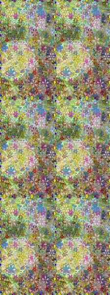 Düz Çiçek Elementleri Tasarım Raster illüstrasyonu. Çiçekli, suluboya desenli kusursuz çiçek deseni. Tarafsız renkler üzerine çiçekler. Renkli Bahar Teması Arkaplansız Desen.