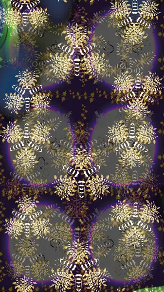 Düz Çiçek Elementleri Tasarımı. Çiçekli çizim şekli. Renkli Bahar Teması eskiz kalıbı. Gri ve kahverengi renkte çiçekler.