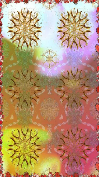 Tarafsız ve kahverengi renkli şirin çiçek desenleri. Düz Çiçek Elementleri Tasarımı. Raster Modaya uygun kumaş deseni. Renkli Bahar Teması Kusursuz Arkaplan.