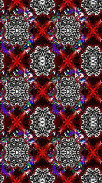 Raster illüstrasyonu. Güzel kumaş deseni. Hoş bir çiçek geçmişi var. Küçük çiçekte çizim deseni.