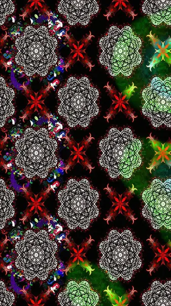 Soyut çiçek çizim kalıbı arka planı. Raster illüstrasyonu. Siyah renklerde. Raster deseni. Küçük çiçekte sevimli çiçek deseni var..