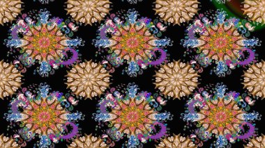 Güzel kumaş deseni. Çizim raster deseni. Çiçek arka planı.