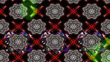 Siyah renkli çiçekler. Raster illüstrasyonu. Düz Çiçek Elementleri Tasarımı. Renkli Bahar Teması eskiz kalıbı. Çiçekli çiçek deseni, suluboya..