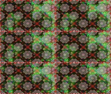 Renkli Yaz Temalı Kusursuz Arkaplan. Sevimli çiçek raster deseni. Modaya uygun kumaş deseni. Düz Çiçek Elementleri Tasarımı.