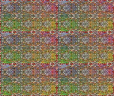 Çiçek ve yapraklı çiçek deseni. Raster illüstrasyonu. Küçük çiçekli şirin desen.