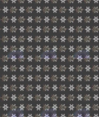 Taslak dekoratif arka plan, çiçek mandala. Çiçek. Raster illüstrasyonu. Gri renklerde.