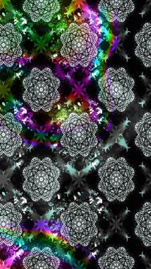 Robot resim. Küçük çiçekteki sevimli çiçek deseni. Raster illüstrasyonu.