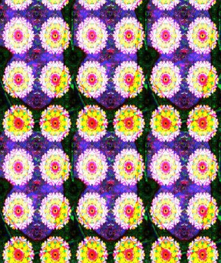 Düz Çiçek Elementleri Tasarımı. Renkli Bahar Teması eskiz kalıbı. Çiçekli eskiz arkaplanı. Çocuk stili.