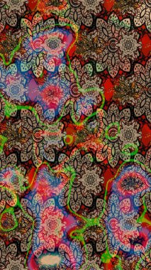 Doodle çiçekler ve dalları, otlar ve çiçekler. Elle çizilmiş. Raster resim. Güzel kumaş deseni.