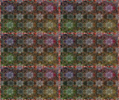 Küçük çiçekli basit, dikişsiz desen. Moda baskısı, albüm, ambalaj kağıdı ve duvar kağıdı için zarif dekoratif süslemeler. Gri renkli şirin çiçekler. Raster illüstrasyonu.