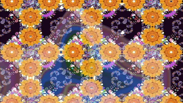 Nazikçe, sarı renkte bahar çiçekleri. Çiçekli yumuşak bir eskiz şekli. Raster çiçekleri klasik tarzda çizilmiş. Raster illüstrasyonu.