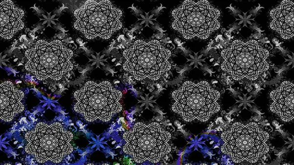 Siyah renkli çiçekler. Gömlek, arka plan modelini çiz. Tropik çiçekler.