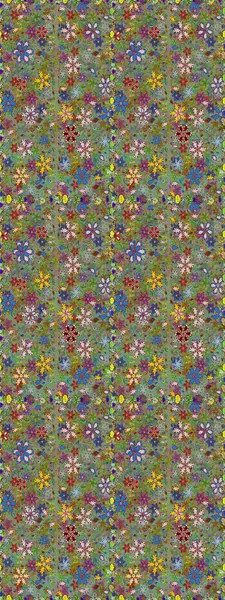 Yatak çarşafları, ceket, paket tasarımı, kumaş ve moda kavramları için tekstil baskısı. Kusursuz etnik tasarım. Çiçekleri, deniz kabukları, mandalaları ve suluboya efektleri olan deniz altyapısı.