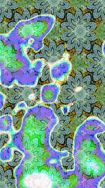 Raster resim. Güzel kumaş deseni. Doodle çiçekler ve dalları, otlar ve çiçekler. Elle çizilmiş.