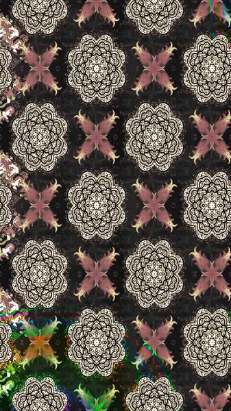 Küçük renkli çiçekler. Robot resim. Küçük çiçekte güzel bir desen. Moda baskıları için zarif bir şablon. Motley illüstrasyonu. Çiçekli bahar çiçekleri.