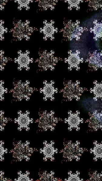 Düz Çiçek Elementleri Tasarımı. Güzel kumaş deseni. Renkli Bahar Teması eskiz kalıbı. Çiçek desenli çizim. Raster illüstrasyonu. Asya tekstil tarzında.