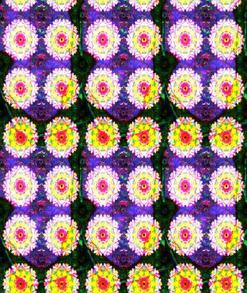 Düz Çiçek Elementleri Tasarımı. Renkli Bahar Teması eskiz kalıbı. Çiçekli eskiz arkaplanı. Çocuk stili.